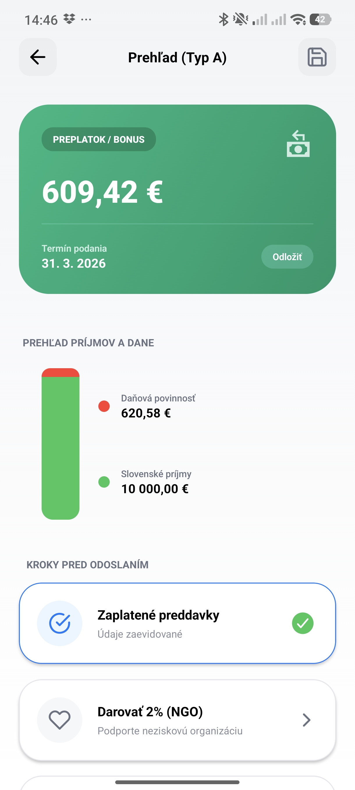 Daňový prehľad